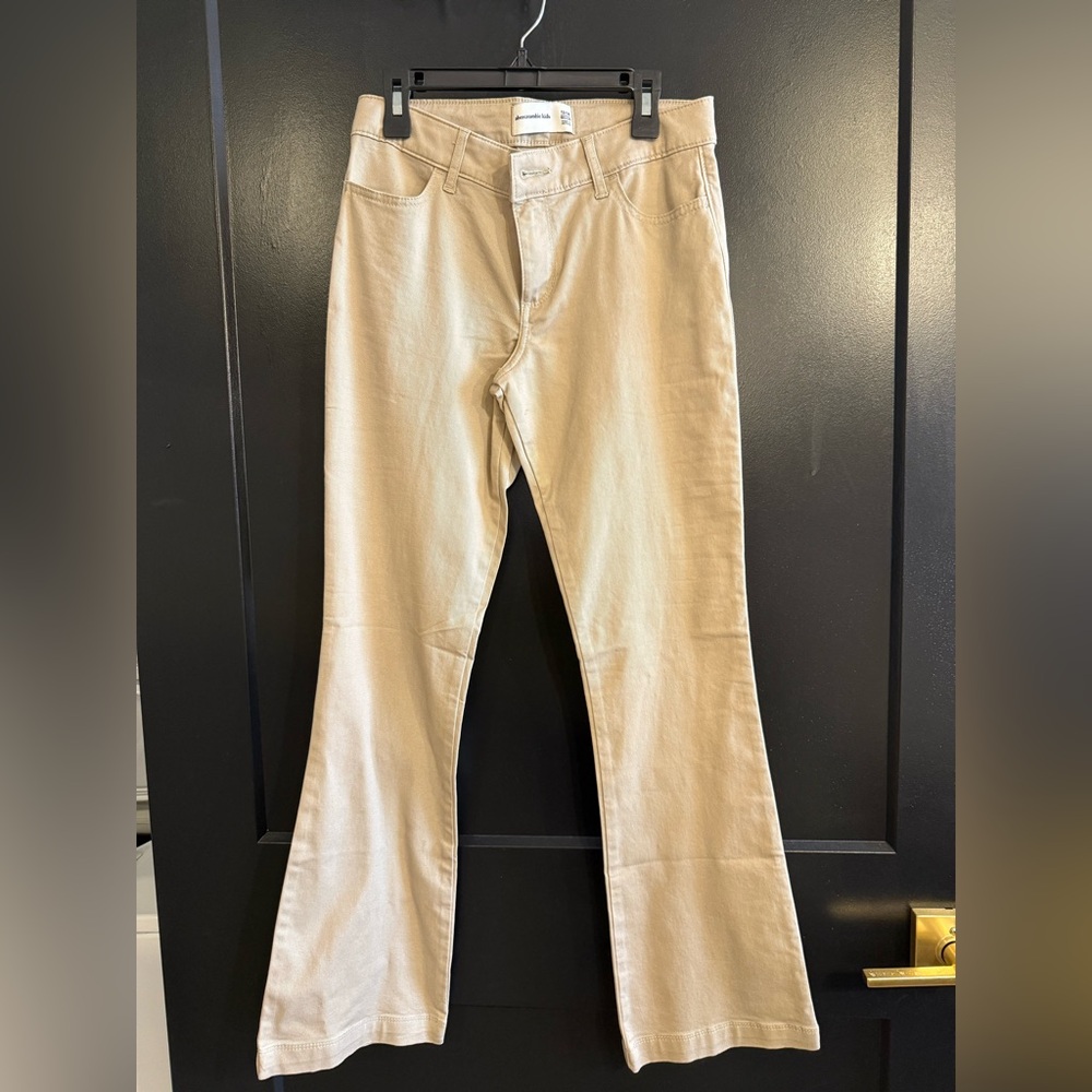 Abercrombie Kids Cream Flare Jeans